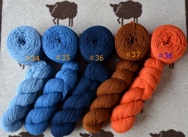 スウェーデン毛糸、オステルヨートランド羊毛紡績の毛糸
